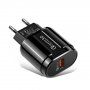 Gyorstöltő adapter 18W QC 3.0 vezeték nélküli állványokhoz - fekete