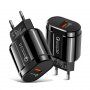 Gyorstöltő adapter 18W QC 3.0 vezeték nélküli állványokhoz - fekete
