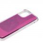 Sötétben világító mozgó tok - iPhone 12 mini - bíbor