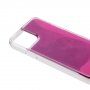 Sötétben világító mozgó tok - iPhone 12 mini - bíbor