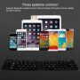 Utazó összecsukható vezeték nélküli billentyűzet iPhone -hoz / iPad - fekete