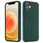 Szilikon tok mágneses gyűrűvel - iPhone 12 mini - világos zöld