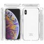 Ütésálló kétszínű átlátszó tok iPhone X / XS - fekete