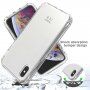 Ütésálló kétszínű átlátszó tok iPhone X / XS - fekete