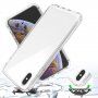 Ütésálló kétszínű átlátszó tok iPhone XS Max - fekete