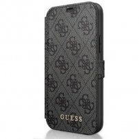 Guess 4G Book flip cover borító - iPhone 12 Pro Max - szürke