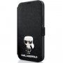 Karl Lagerfeld Saffiano Iconic pénztárca tok - iPhone 12 Pro Max - fekete
