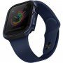 Uniq Valencia fém borító - Apple Watch 44mm - kék