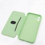 Flip cover szilikon borító kártyatároló zsebbel - iPhone 11 Pro Max - kék