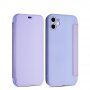 Flip cover szilikon borító kártyatároló zsebbel - iPhone 11 - lila