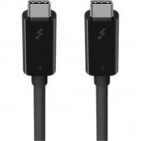 Belkin ThunderBolt 3 (USB-C / USB-C) adat- és tápkábel - iPhone / iPad / MacBook / AirPods - 2 m - fekete