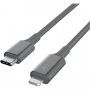 Belkin Boost Charge LED fonott kábel USB-C / Lightning csatlakozókkal - 1,2m - ezüst