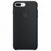 Eredeti szilikon fedél Apple iPhone 8 Plus / 7 Plus készülékre - fekete