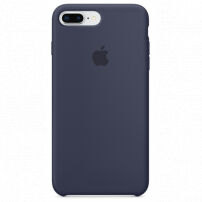 Eredeti szilikon fedél Apple iPhone 8 Plus / 7 Plus készülékre - éjféli kék