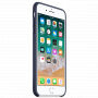 Eredeti szilikon fedél Apple iPhone 8 Plus / 7 Plus készülékre - éjféli kék