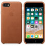 Eredeti bőr tok Apple iPhone SE (2020/2022) / 8 / 7 készülékre - barna