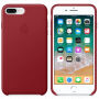 Eredeti bőr tok Apple iPhone 8 Plus / 7 Plus készülékre - piros
