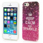 Elegáns tok - Apple iPhone 5 / 5S / SE (2016) - Keep Calm and Sparkle