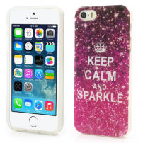 Elegáns tok - Apple iPhone 5 / 5S / SE (2016) - Keep Calm and Sparkle
