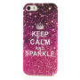 Elegáns tok - Apple iPhone 5 / 5S / SE (2016) - Keep Calm and Sparkle