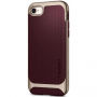 Spigen kiváló edzett fedél halcsont mintával Apple iPhne 7 / 8 - barna