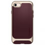 Spigen kiváló edzett fedél halcsont mintával Apple iPhne 7 / 8 - barna