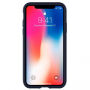 Spigen Rugged stílusos Armor védőtok Apple iPhone XS / iPhone X készülékre - éjféli kék
