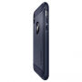 Spigen Rugged stílusos Armor védőtok Apple iPhone XS / iPhone X készülékre - éjféli kék