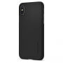 Spigen ultravékony edzett tok Apple iPhone XS / iPhone X készülékre - fekete