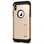 Spigen Armor strapabíró tok állvánnyal Apple iPhone XS / iPhone X készülékre - arany