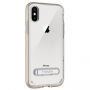 Spigen védőtok mágneses állvánnyal Apple iPhone XS / iPhone X készülékre - arany