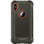 Spigen Armor edzett védőtok erősített sarkakkal Apple iPhone XS / iPhone X - zöld