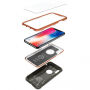Spigen Armor edzett védőtok erősített sarkakkal Apple iPhone XS / iPhone X - zöld