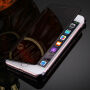Tükrös nyitható / flip tok Apple iPhone 8 / 7 készülékre - fekete