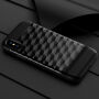 Tartós műanyag fedél 3D gyémánt stílusban iPhone XS / iPhone X készülékre - kék