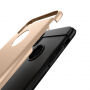Tartós védőfedél iPhone XS / iPhone X készülékre - csiszolt mintázat - sötétzöld