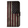 Tok állvánnyal és okmánytartó zsebekkel Apple iPhone XS / iPhone X - retró zászló USA