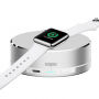 3 az 1-ben powerbank, töltő állvány és védő tok Apple Watch készülékhez - ezüst
