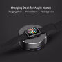 3 az 1-ben powerbank, töltő állvány és védő tok Apple Watch készülékhez - 1 500 mAh - fekete