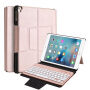 Fedél műbőrből vezeték nélküli billentyűzettel Apple iPad 9.7 / iPad Pro 9.7 / iPad Air / iPad Air 2 készülékre - rózsaszín-arany