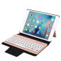 Fedél műbőrből vezeték nélküli billentyűzettel Apple iPad 9.7 / iPad Pro 9.7 / iPad Air / iPad Air 2 készülékre - rózsaszín-arany