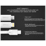 MCDODO USB kábel lightning / micro USB / USB-C konektorokkal Apple iPhone - 1m - fehér