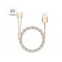 MCDODO USB kábel két lightning konektorral Apple iPhone - 1m - arany