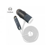 MCDODO 3 az egyben autótőltő lightning / micro USB konektorokkal és két USB porttal Apple iPhone / iPad / iPod - 1,2 m - fehér