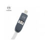 MCDODO 3 az egyben autótőltő lightning / micro USB konektorokkal és két USB porttal Apple iPhone / iPad / iPod - 1,2 m - fehér