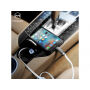MCDODO 3 az egyben autótőltő lightning / micro USB konektorokkal és két USB porttal Apple iPhone / iPad / iPod - 1,2 m - fehér