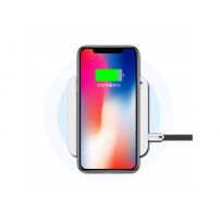 MCDODO vezeték nélküli négyzetes töltő / állvány Apple iPhone - fehér