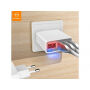MCDODO töltő három USB porttal és digitális kijelzővel Apple iPhone / iPad / iPod - fehér