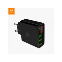 MCDODO töltő három USB porttal és digitális kijelzővel Apple iPhone / iPad / iPod - fekete