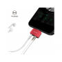 MCDODO lightning redukció és jack 3.5 konektor Apple iPhone - piros
